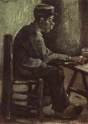 Vincent Van Gogh Peasant Sitting at a Table (nn04) Spain oil painting artist